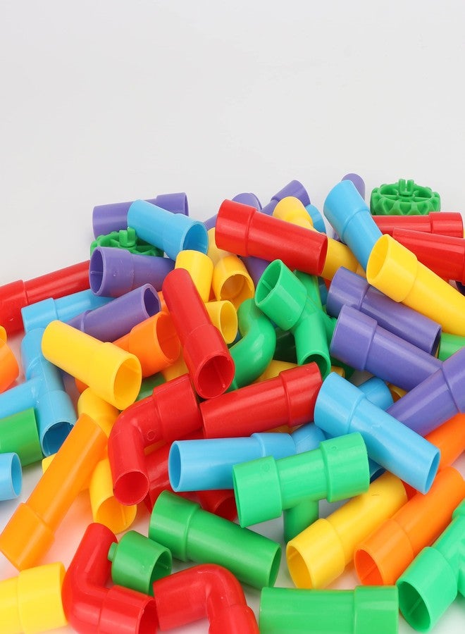 PULSBERY لعبة تركيب مكعبات الأنابيب الملونة والإبداعية من بولسبري للأطفال | لعبة تركيب مكعبات للأطفال من عمر 3 إلى 7 سنوات فما فوق | متعددة الألوان (مكعبات تركيب الأنابيب) - Image 5